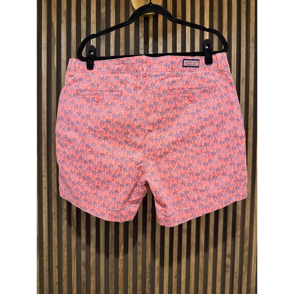 Vineyard Vines Mens Palm Tree Print Shorts Casual‎ Preppy